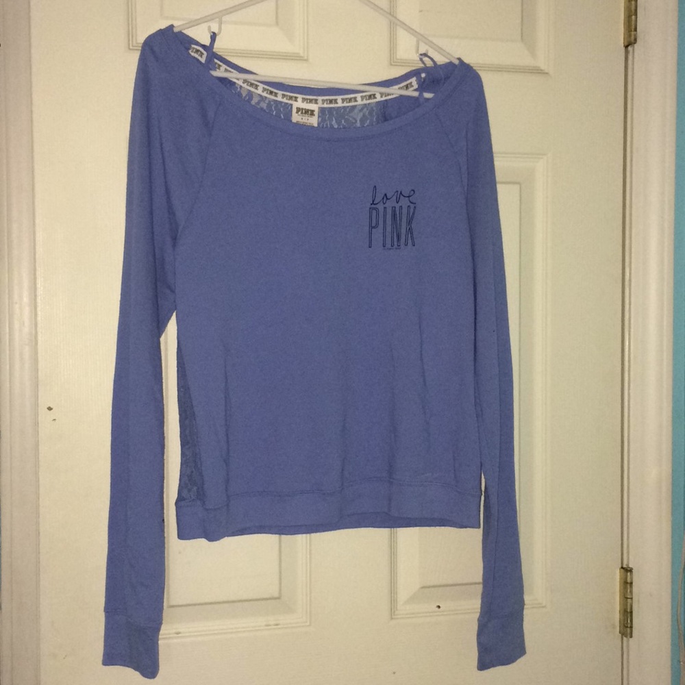 Victoria Secret Pink long sleeve lace shirt